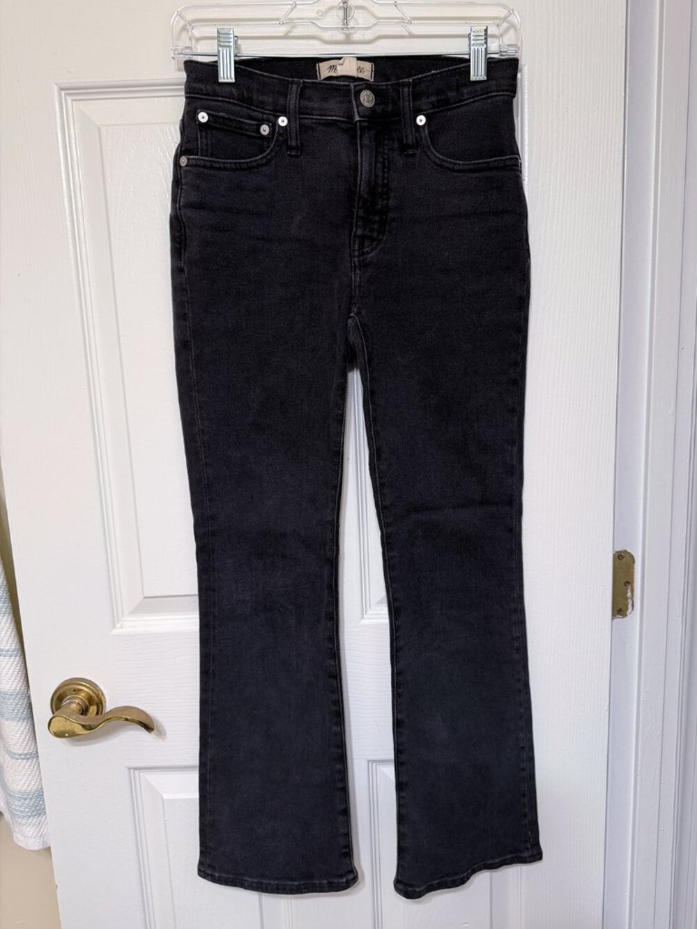 Madewell Kick Out Crop Mid-Rise Jeans Black Size 24 - Picture 9 of 10